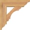 Ekena Millwork Olympic Traditional Smooth Bracket w/ Offset Brace, Western Red Cedar, 5 1/2"W x 16"D x 16"H BKT0604X16X16OLY01SWR - alternate 2